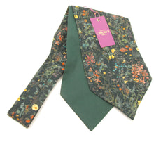 Wild Flowers Green Cotton Cravat Made with Liberty Fabric