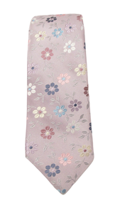 Limited Edition Lilac Floral Silk Tie by Van Buck