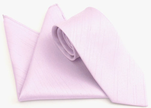 Lilac Wedding Tie and Pocket Square Set By Van Buck 