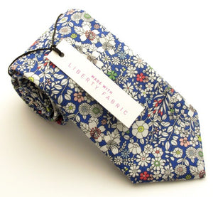 Junes Meadow Cotton Tie Made with Liberty Fabric