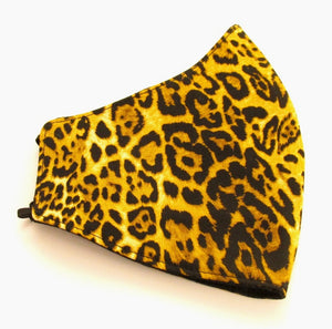 Leopard Print Cotton Face Covering / Mask