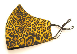 Leopard Print Cotton Face Covering / Mask