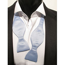 Sky Blue Self-Tied Wedding Bow Tie by Van Buck