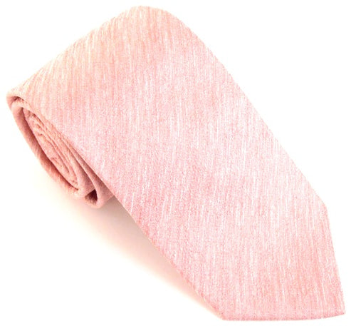 Pink Twisted Soho Silk Tie by Van Buck