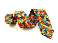 Jigsaw Cotton Tie by Van Buck