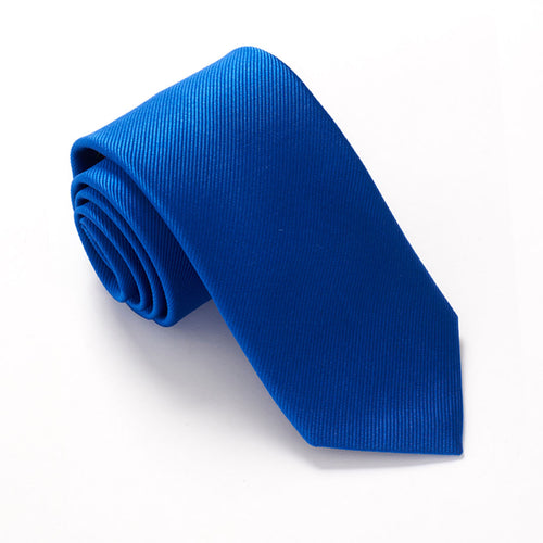 Royal Blue Silk Wedding Tie Red Label by Van Buck