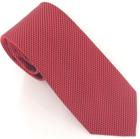 Van Buck London Plain Red Silk Tie