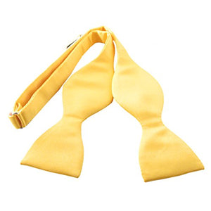 Sunflower Yellow Self-Tied Bow Tie by Van Buck