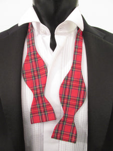 Royal Stewart Tartan Self-Tie Bow Tie by Van Buck