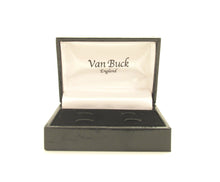 Silver Brushed Arched Cufflinks by Van Buck