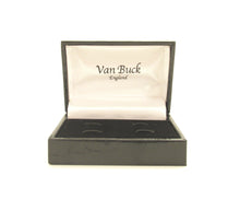 Gold Brushed Oval Cufflinks by Van Buck