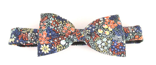 Elderberry Bow Tie Made with Liberty Fabric