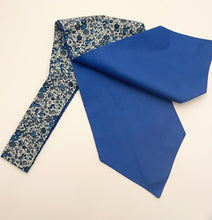 Emma & Georgina Blue Cotton Cravat Made with Liberty Fabric