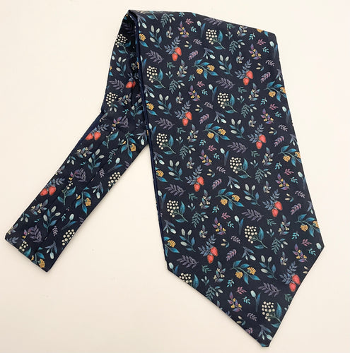 Berry’s Garden Cotton Cravat Made with Liberty Fabric