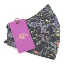Wild Flowers Navy Face Covering / Mask Made with Liberty Fabric