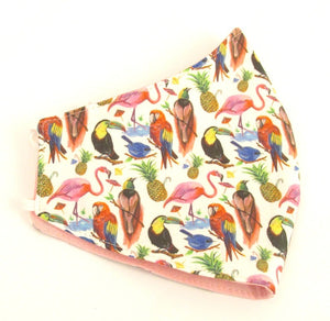 Birds Of Paradise face covering / Mask Made with Liberty Fabric