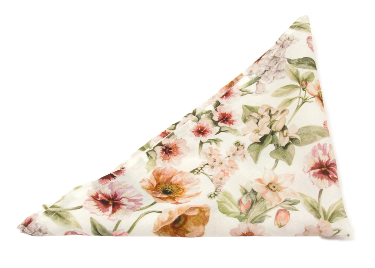 Fairytale Cotton Pocket Square Made With Liberty Fabric Liberty Print fairytale-cotton-pocket-square-made-with-liberty-fabric-liberty-print