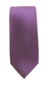 Purple Self Pattern Red Label Silk Tie by Van Buck