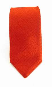 Red Self Pattern Red Label Silk Tie by Van Buck