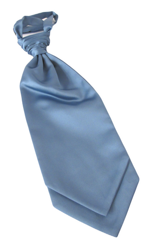 Cornflower Blue Wedding Cravat by Van Buck