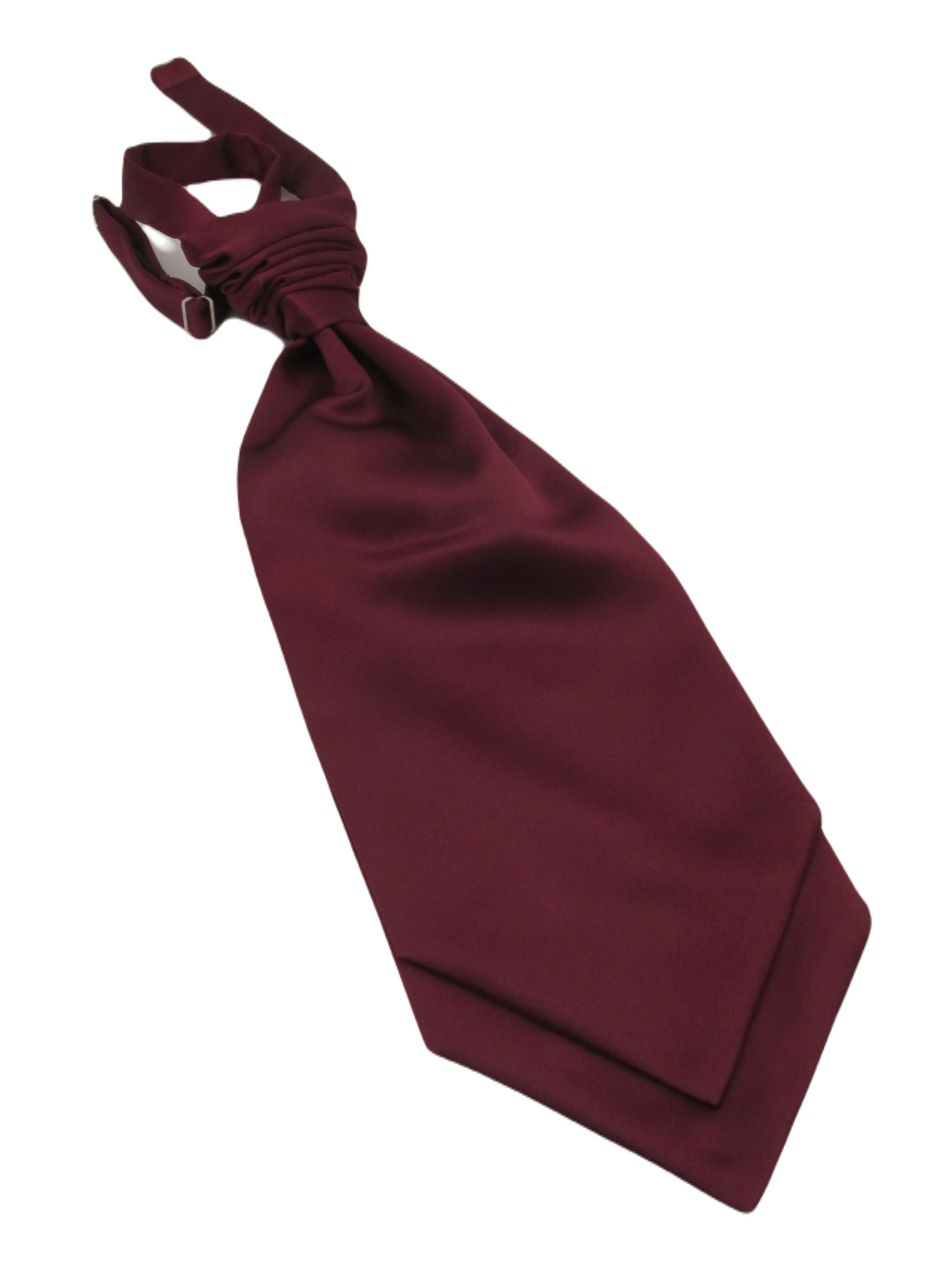 Burgundy Wine Satin Rouche by Van Buck