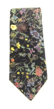 Wild Flowers Navy Cotton Tie Made with Liberty Fabric