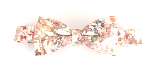 Wild Flowers Pink Bow Tie Made with Liberty Fabric