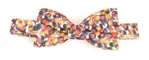 Winter Berry Bow Tie Made with Liberty Fabric